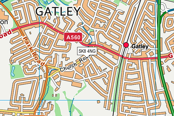 Map of GATLEY VAPES LTD at district scale