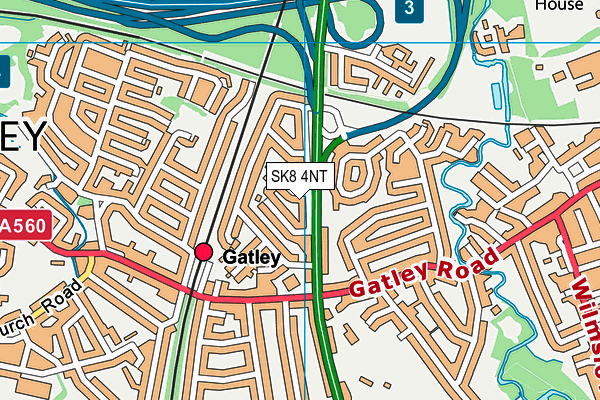 SK8 4NT map - OS VectorMap District (Ordnance Survey)