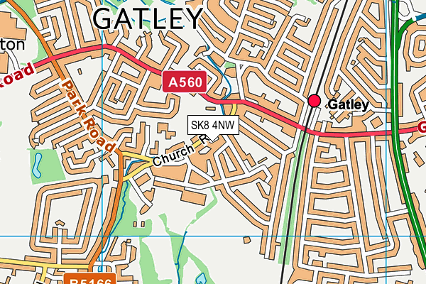 SK8 4NW map - OS VectorMap District (Ordnance Survey)