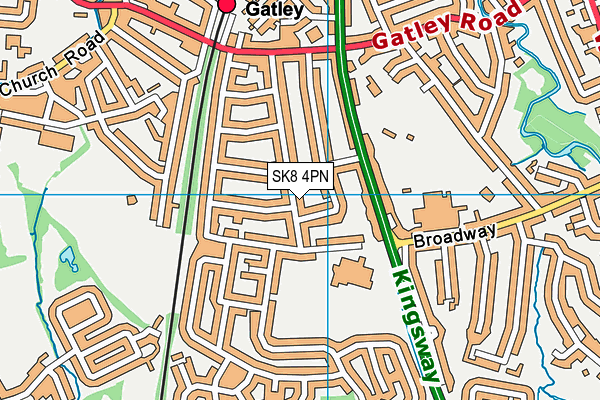 SK8 4PN map - OS VectorMap District (Ordnance Survey)