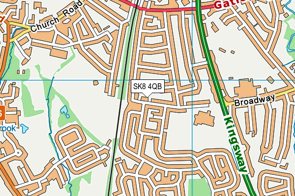 SK8 4QB map - OS VectorMap District (Ordnance Survey)