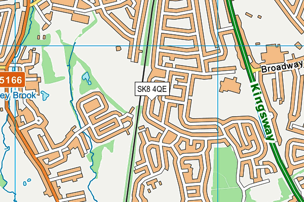 SK8 4QE map - OS VectorMap District (Ordnance Survey)