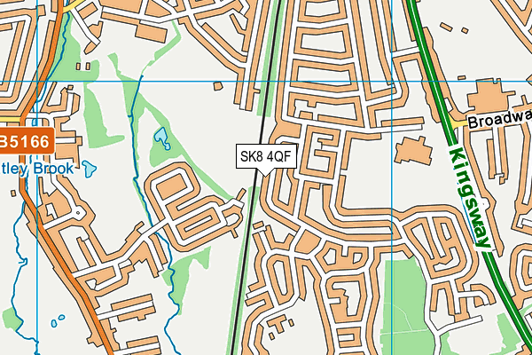 SK8 4QF map - OS VectorMap District (Ordnance Survey)