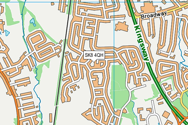 SK8 4QH map - OS VectorMap District (Ordnance Survey)