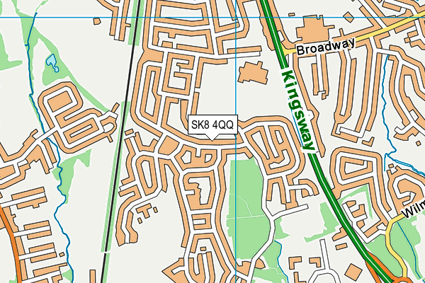 SK8 4QQ map - OS VectorMap District (Ordnance Survey)