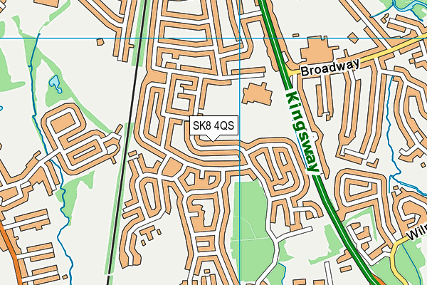 SK8 4QS map - OS VectorMap District (Ordnance Survey)