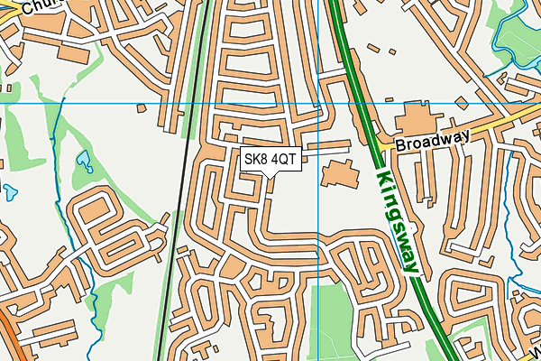 SK8 4QT map - OS VectorMap District (Ordnance Survey)