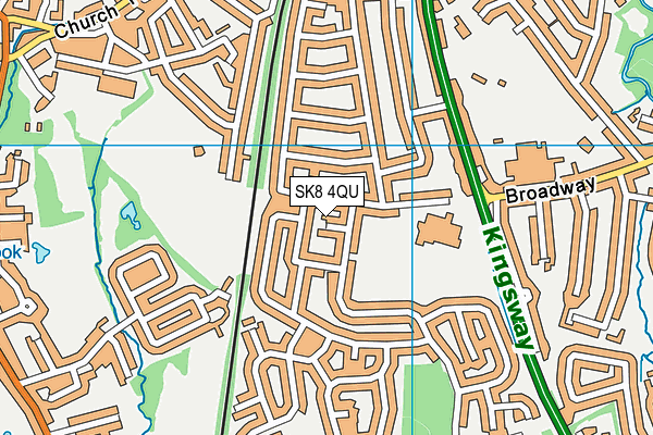 SK8 4QU map - OS VectorMap District (Ordnance Survey)