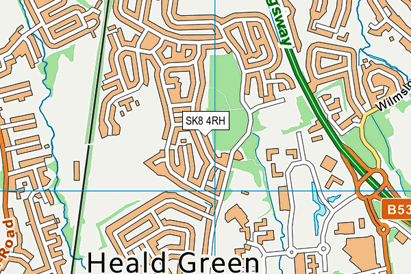 SK8 4RH map - OS VectorMap District (Ordnance Survey)