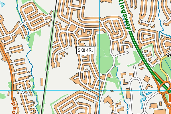 SK8 4RJ map - OS VectorMap District (Ordnance Survey)