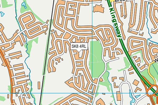 SK8 4RL map - OS VectorMap District (Ordnance Survey)