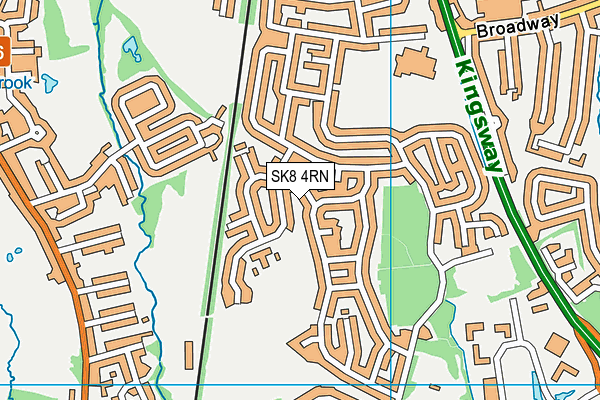 SK8 4RN map - OS VectorMap District (Ordnance Survey)