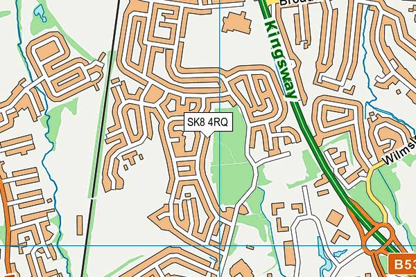 SK8 4RQ map - OS VectorMap District (Ordnance Survey)