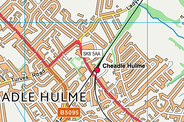 SK8 5AA map - OS VectorMap District (Ordnance Survey)