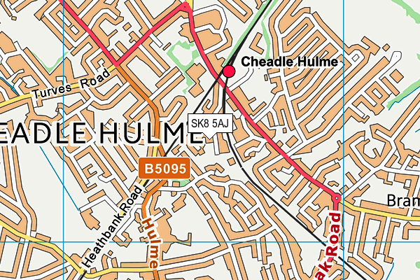 SK8 5AJ map - OS VectorMap District (Ordnance Survey)