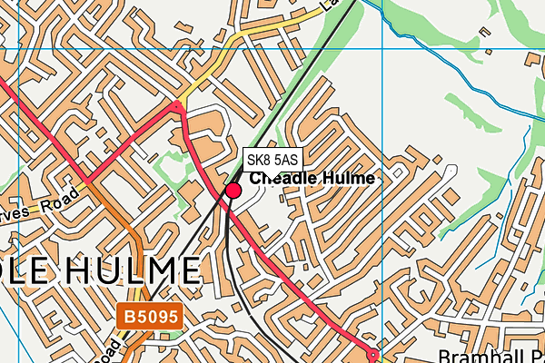 SK8 5AS map - OS VectorMap District (Ordnance Survey)