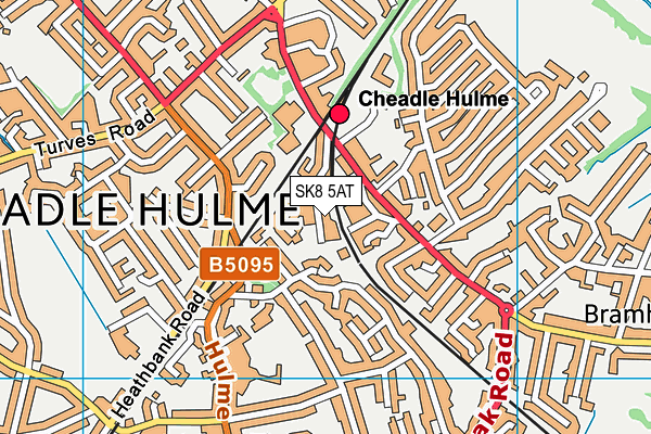 Map of CHEADLE HULME PHYSIO LTD at district scale