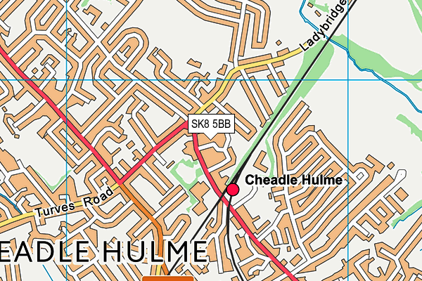 SK8 5BB map - OS VectorMap District (Ordnance Survey)