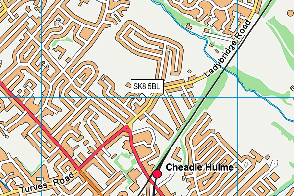 SK8 5BL map - OS VectorMap District (Ordnance Survey)