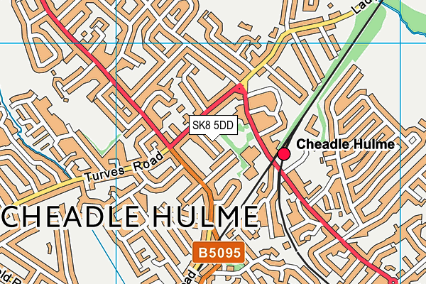 SK8 5DD map - OS VectorMap District (Ordnance Survey)