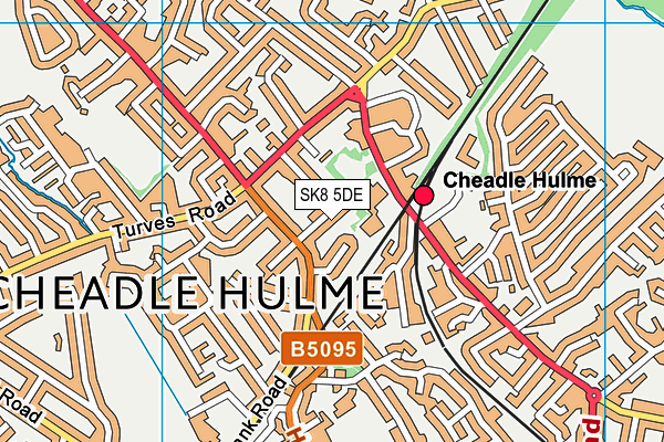 SK8 5DE map - OS VectorMap District (Ordnance Survey)