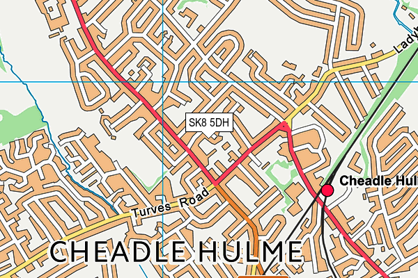 SK8 5DH map - OS VectorMap District (Ordnance Survey)