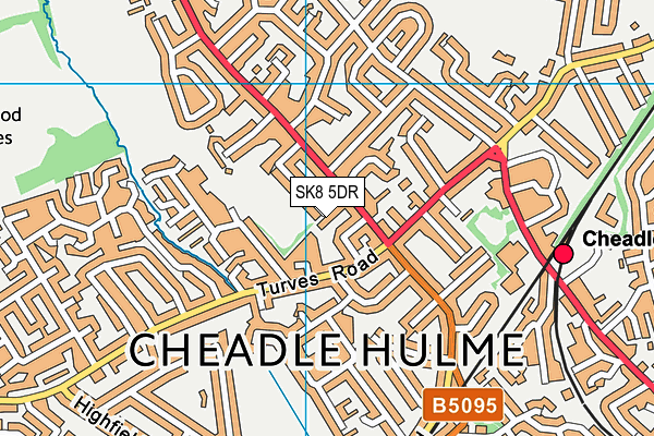 SK8 5DR map - OS VectorMap District (Ordnance Survey)