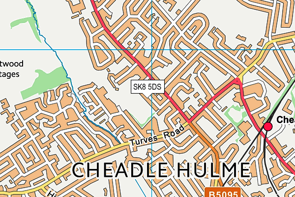 SK8 5DS map - OS VectorMap District (Ordnance Survey)