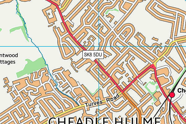 SK8 5DU map - OS VectorMap District (Ordnance Survey)