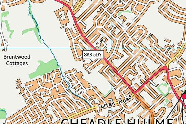 SK8 5DY map - OS VectorMap District (Ordnance Survey)