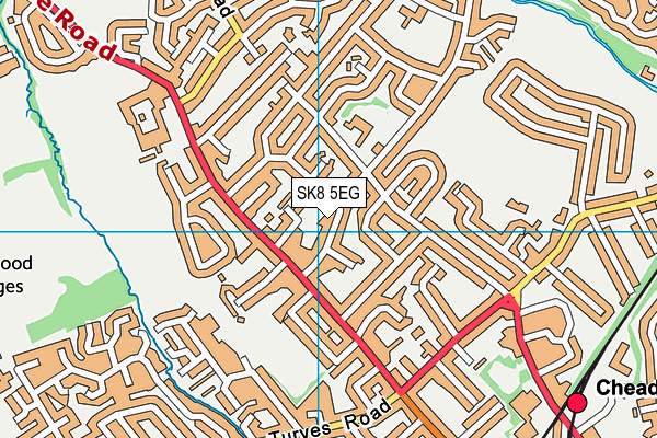 SK8 5EG map - OS VectorMap District (Ordnance Survey)