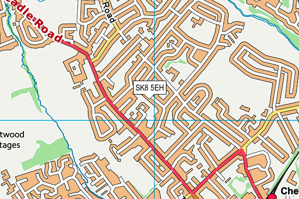 SK8 5EH map - OS VectorMap District (Ordnance Survey)