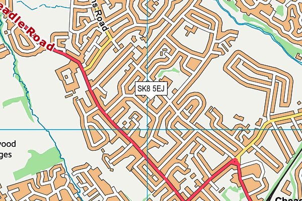 SK8 5EJ map - OS VectorMap District (Ordnance Survey)