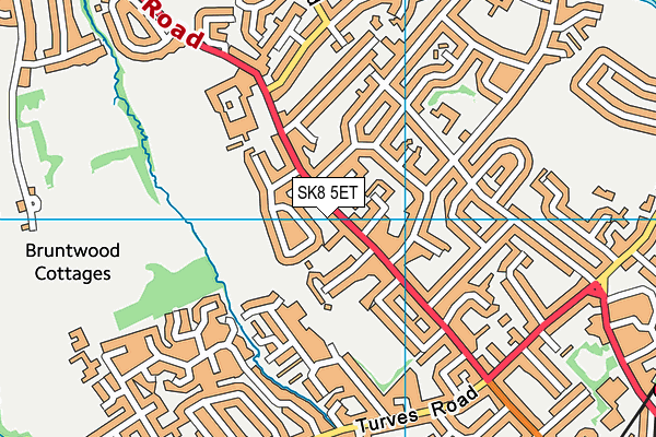 SK8 5ET map - OS VectorMap District (Ordnance Survey)