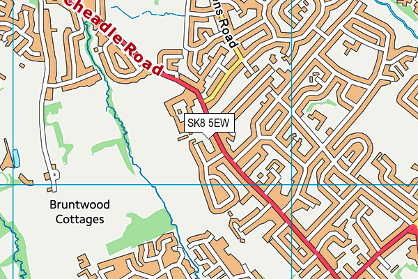 SK8 5EW map - OS VectorMap District (Ordnance Survey)