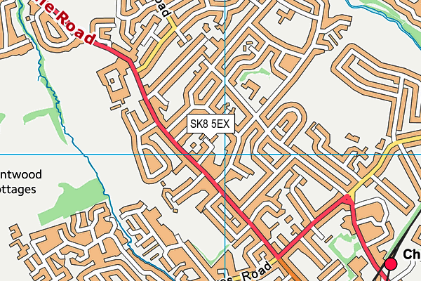 SK8 5EX map - OS VectorMap District (Ordnance Survey)