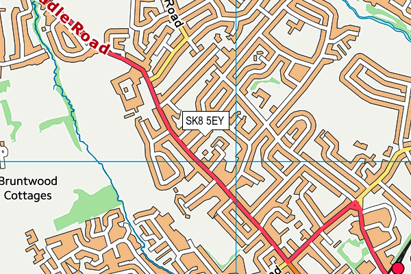 SK8 5EY map - OS VectorMap District (Ordnance Survey)