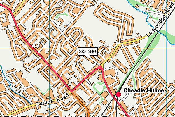 SK8 5HG map - OS VectorMap District (Ordnance Survey)
