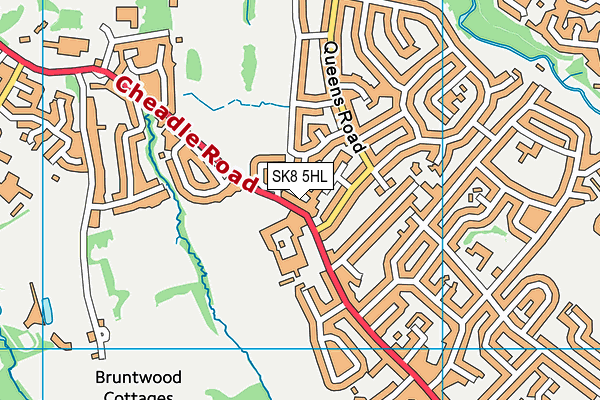 SK8 5HL map - OS VectorMap District (Ordnance Survey)