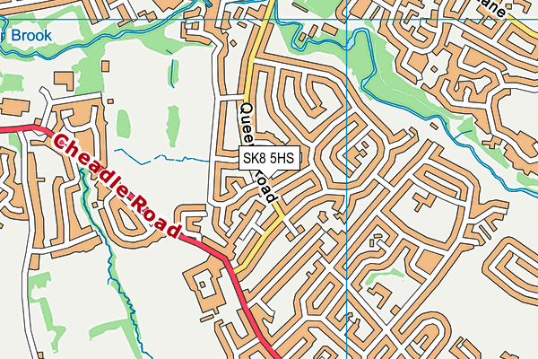 SK8 5HS map - OS VectorMap District (Ordnance Survey)