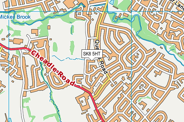 SK8 5HT map - OS VectorMap District (Ordnance Survey)