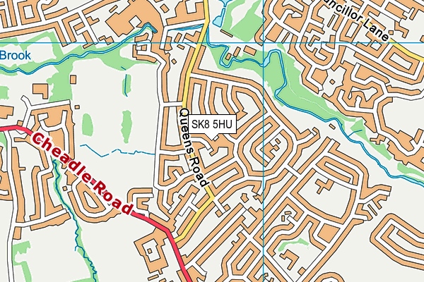 SK8 5HU map - OS VectorMap District (Ordnance Survey)
