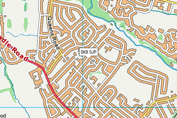 SK8 5JP map - OS VectorMap District (Ordnance Survey)