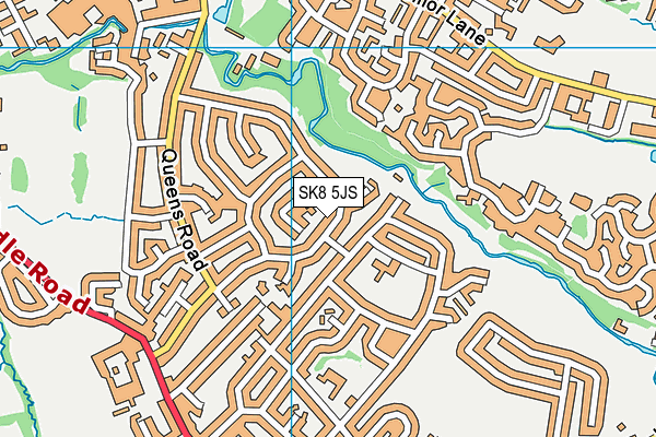 SK8 5JS map - OS VectorMap District (Ordnance Survey)