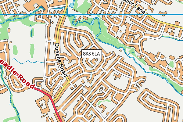 SK8 5LA map - OS VectorMap District (Ordnance Survey)