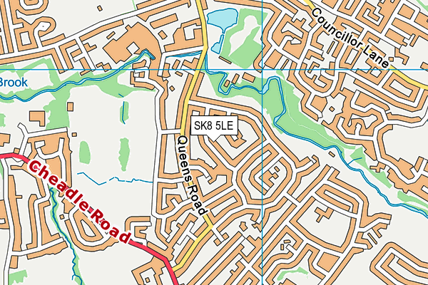 SK8 5LE map - OS VectorMap District (Ordnance Survey)