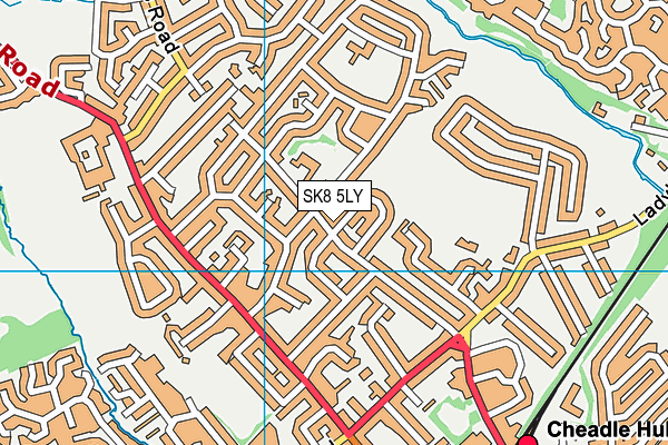 SK8 5LY map - OS VectorMap District (Ordnance Survey)