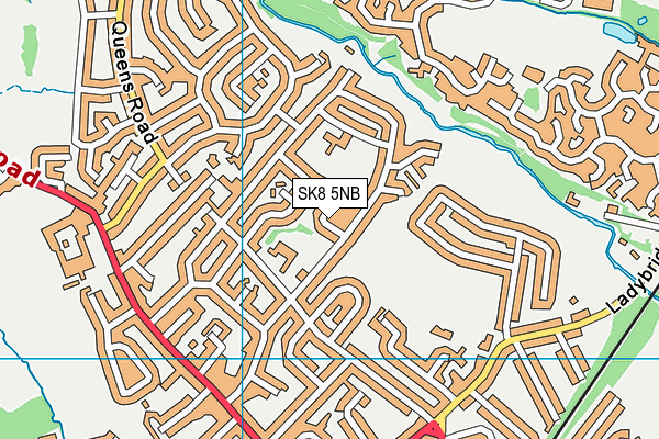 SK8 5NB map - OS VectorMap District (Ordnance Survey)