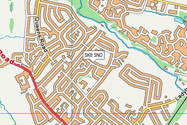 SK8 5ND map - OS VectorMap District (Ordnance Survey)