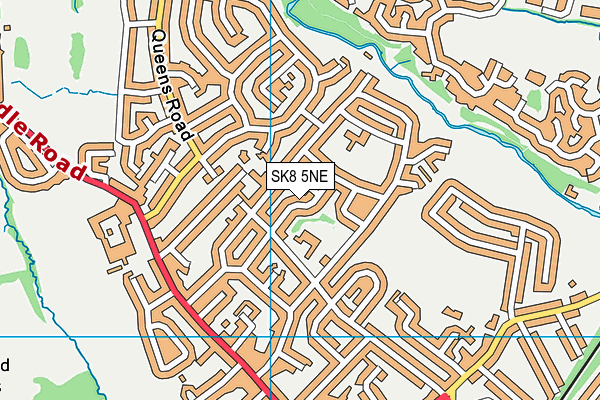 SK8 5NE map - OS VectorMap District (Ordnance Survey)